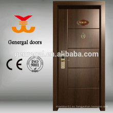 Puerta de madera del hotel modificada para requisitos particulares pintada grado superior del CE